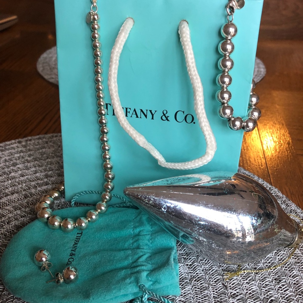Tiffany & Co. Ball Set ~ necklace/bracelet/earrings